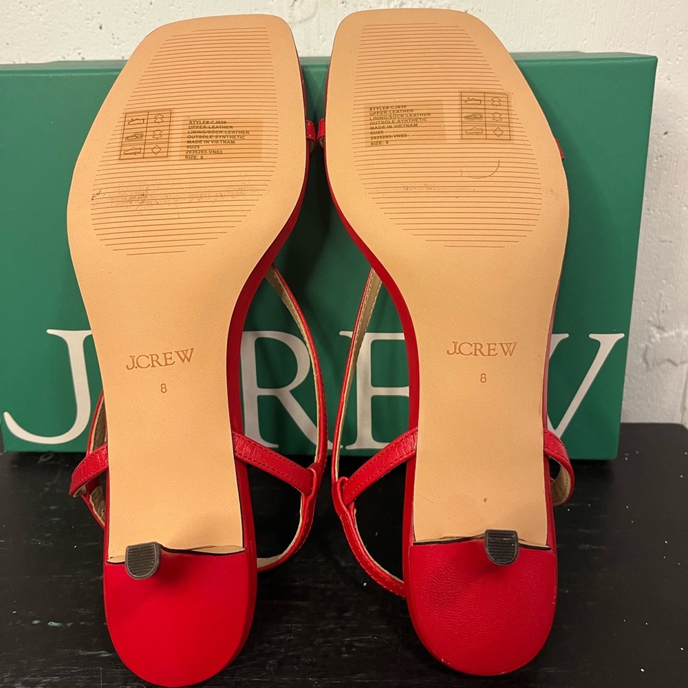 NIB J.Crew Krista sling back kitten heel 8 - Picture 6 of 9